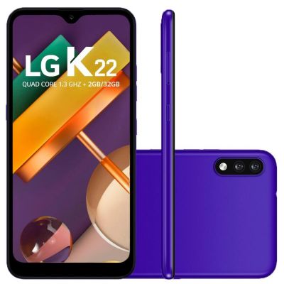 Smartphone LG K22, 32GB, 13MP, Tela 6.2´, Azul - LMK200BMW