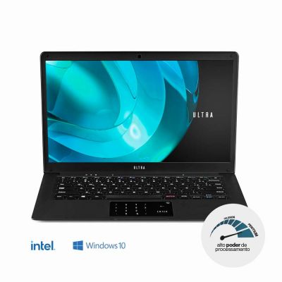 Notebook Ultra, Windows 10 Home, Pentium Quad Core, Memória 4GB RAM 1TB 