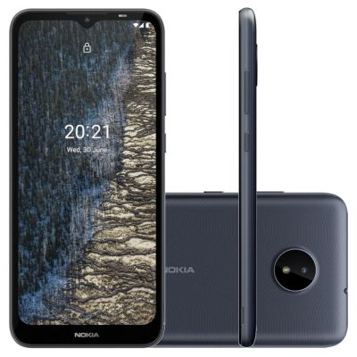 Smartphone Nokia C20 Azul 32GB 2GB RAM Câm. 5MP Tela 6,5” Android  11 NK038