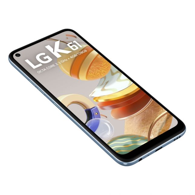 Smartphone LG K61 Branco 128GB, RAM de 4GB, Tela de 6,55