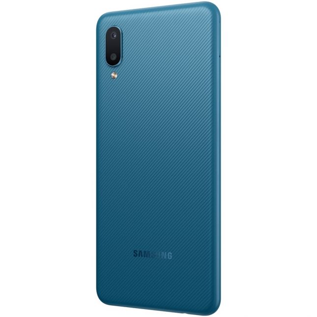 Smartphone Samsung A02 32GB Azul 4G - Quad-Core 2GB RAM 6,5” Câmera Dupla