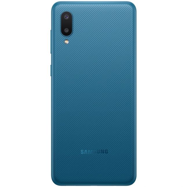 Smartphone Samsung A02 32GB Azul 4G - Quad-Core 2GB RAM 6,5” Câmera Dupla