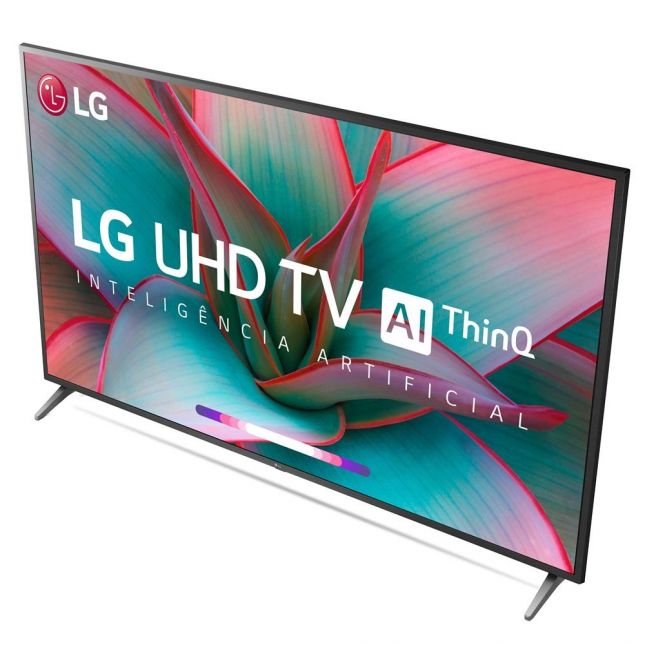 TV 60 Led Smartv 4K UHD LG 60UN7310PSA Wi-Fi, HDR, Inteligência Artificial ThinQ
