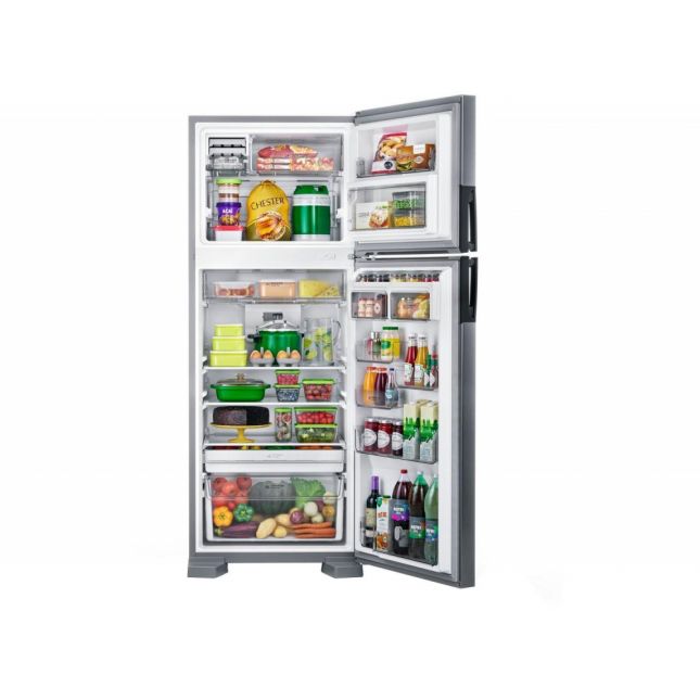 Refrigerador Consul Frost Free Duplex 450L Inox 110 volts CRM56HK