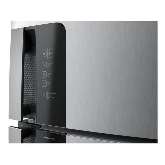 Refrigerador Consul Frost Free Duplex 450L Inox 110 volts CRM56HK