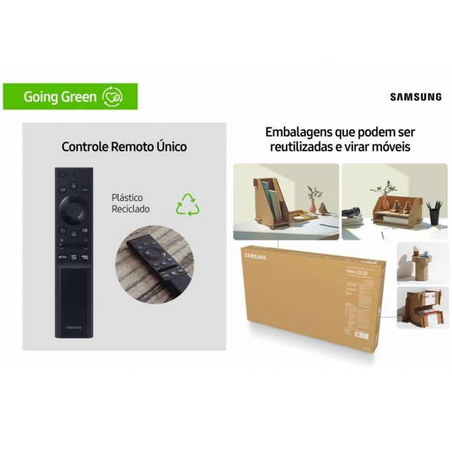 TV Smart 50” Crystal 4K Samsung 50AU7700 - Wi-Fi Bluetooth HDR Alexa Built in 
