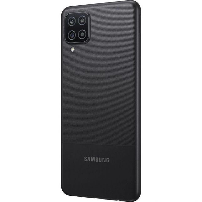 Smartphone Samsung A12 preto Câmera Quádrupla 48MP+5MP+2MP+2MP, Frontal de 8MP