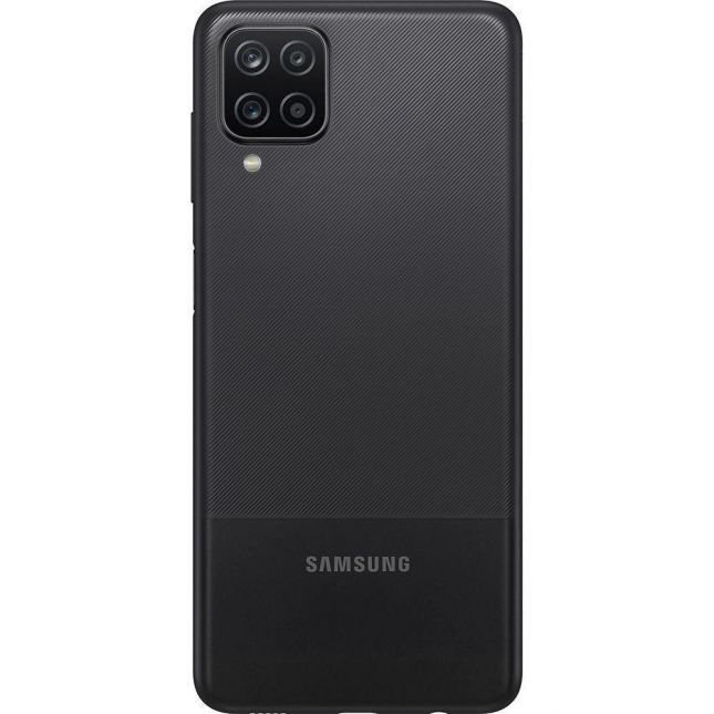 Smartphone Samsung A12 preto Câmera Quádrupla 48MP+5MP+2MP+2MP, Frontal de 8MP