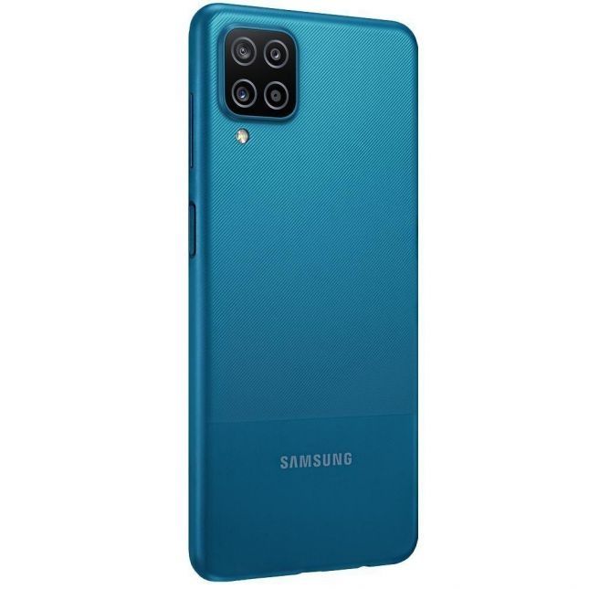 Smartphone Samsung Galaxy A12 Azul 64GB Tela 6.5 4GB RAM Camera 48MP 5MP 2MP 2MP
