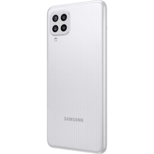 Smartphone Samsung Galaxy M22 Branco 128/4Gb Tela 6,4''Câm.Quád 48 + Selfie 13MP
