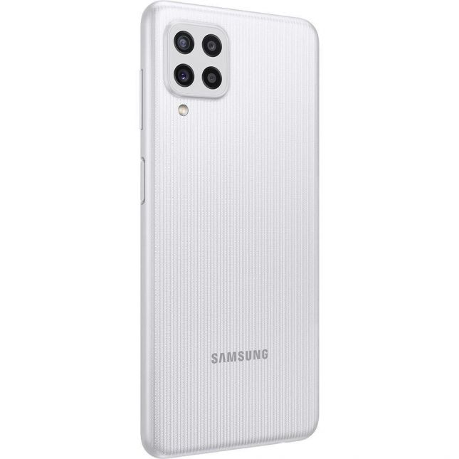 Smartphone Samsung Galaxy M22 Branco 128/4Gb Tela 6,4''Câm.Quád 48 + Selfie 13MP